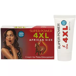 کرم گیاهی حجم دهنده و سفت کننده آلت آقایان مدل Super Power African Size 4XL 