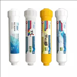 فیلتر دستگاه تصفیه آب اس اس وی مدل پست کربن مجموعه 4 عددی