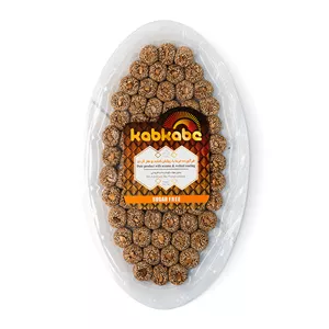 سینی خرما مجلسی با روکش کنجد و گردو
