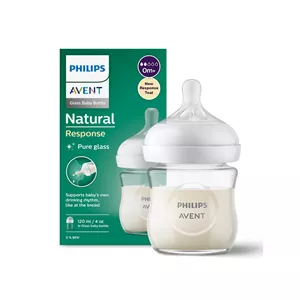شیشه شیر پیرکس 120 میل مدل Natural Response فیلیپس اونت Philips Avent