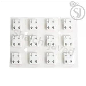 گوشواره استریل سوراخ کردن گوش و بینی – بسته ۱۲ جفتی