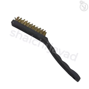 فرچه سیمی دسته پلاستیکی – برس سیمی دستی مخصوص تمیزکاری و پرداخت فلزات در زرگری