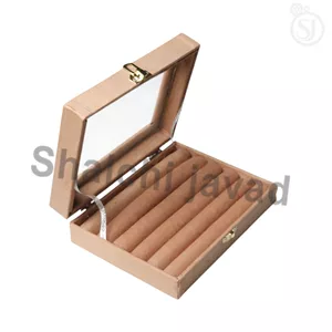 قاب انگشتری ۲۰×۱۵ مخمل فوم لول ساده | رنگ‌بندی رندوم