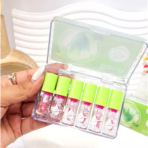 باکس 6 تایی لیپ گلاس رایحه آلوئه ورا برند Barin 