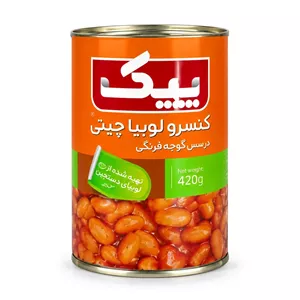 کنسرو لوبیا چیتی پیک