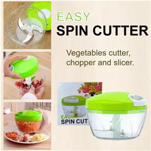 خردکن دستی نخ دار Easy Spin Cutter (ایزی اسپین کاتر) 3 تیغه 