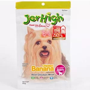 تشویقی جرهای سگ chicken banana