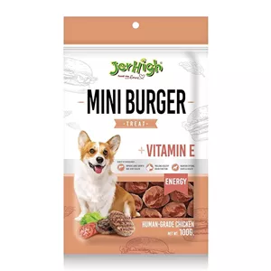 تشویقی سگ جرهای مدل مینی برگر mini burger 100 گرم