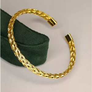 دستبند پسرانه و دخترانه حصیری کارتیر Cartier رنگ ثابت استیل