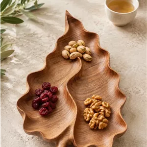 اردو خوری و رولت خوری  اردوخوری چوبی طرح برگ مدل «برگ‌آرا» 