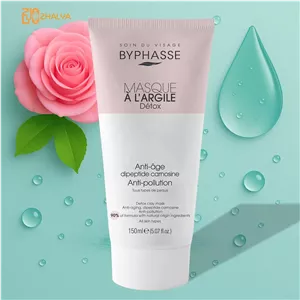 ماسک صورت خاک رس ضد چروک و ضد آلودگی دتوکس بایفاس Byphasse  حجم 150 میل