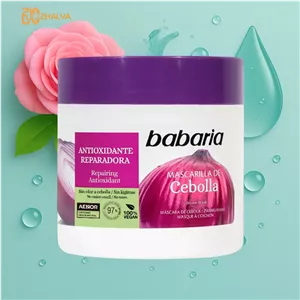 ماسک مو پیاز باباریا babaria  ترمیم کننده و آنتی اکسیدان و تقویت مو 400 میل (اصلی)