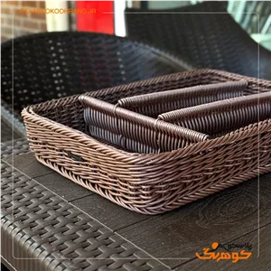 سبد بافت جا قاشقی مینا زیباسازان