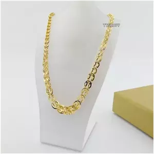 گردنبند بیروتی پولکی کاملا مشابه طلا بسیار شکیل و جذاب
