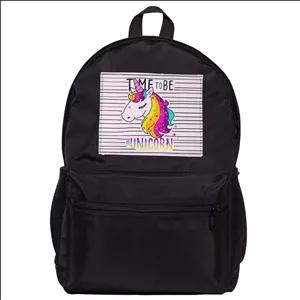 کوله پشتی دخترانه طرح unicorn کد 2010