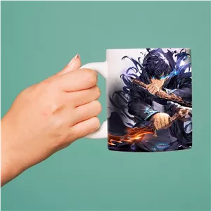 ماگ انیمه ای solo leveling مدل sung jinwoo 003