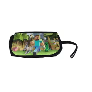 جامدادی برنزنتی 2 زیپ طرح بازی ماینکرافت کد Minecraft 13