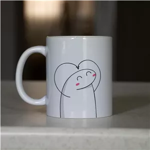 ماگ آنسیات طرح استیکر قلبی کد 001 