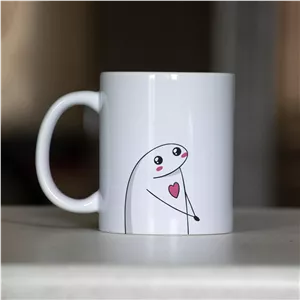 ماگ آنسیات طرح استیکر قلبی کد 001 