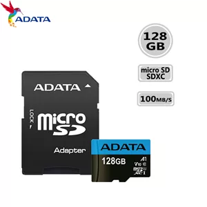 کارت حافظه‌ میکرو مدل Adata Premier microSDHC ظرفیت 128 گیگابایت ای دیتا سرعت 100MBps