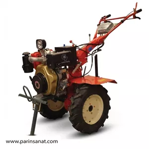 تیلر کولتیواتور دیزلی کاما ۱۰ اسب بخار مدل KDT910KE استارتی گلگیر قرمز صندوقی