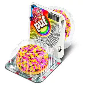 بیسکوییت و مارشمالو با روکش ترافل رنگی 18 گرم اتی پوف ETi puf