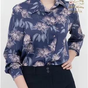 شومیز گلدار در چهار طرح و رنگ بیسیک زنانه مدل 109 تریسین