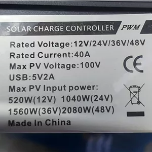 کنترل شارژر خورشیدی سولار 10آمپر 12/24 ولت PWM
