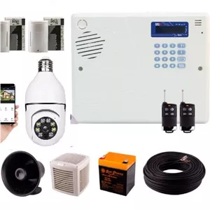 پکیج دزدگیر اماکن سایلکس مدلSG8 تلفن کننده سیم کارتی سایلکس SILEX -SG8 دوربین لامپی