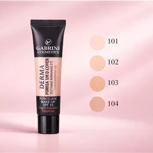 کرم پودر گابرینی مدل DERMA | پوشانندگی بالا و فینیـش طبیعی