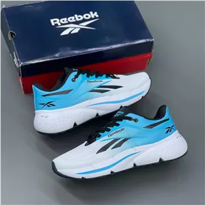 ریباک زیگنیشن سفید آبی مشکی Reebok Zignition White/Future Cyan