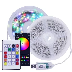 ریسه هوشمند RGB ریموت دار 10 متری بلوتوث دار/ برنامه دار  IP67