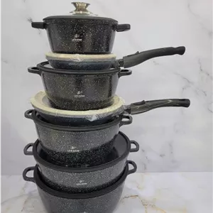 سرویس قابلمه ۲۴ تکه چدن گرانیت لایف اسمایل