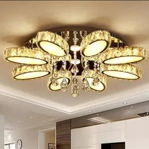 لوستر مدرن سقفی طرح بیضی 6 شاخه سایز 80 سانت(2 سال ضمانت)