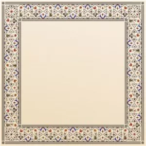 الگو و حاشیه تذهیب کاغذ png