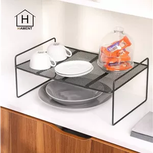 راف توری یک طبقه مشکی نظم دهنده کابینت