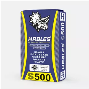 چسب کاشی و سرامیک پودری پرسلان الیافی مدل S500 نانو هابلس 20 کیلوگرمی