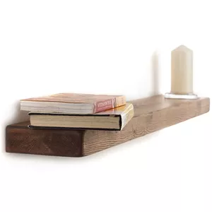 شلف چوبی روستیک پایه مخفی دیواری کد ROS2560