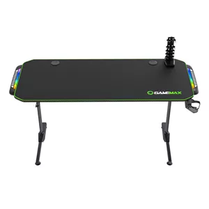 میز کامپیوتر گیم مکس مدل D140 Carbon RGB خانمان مدل 301325