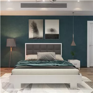 تخت خواب دو نفره مدل نگین سایز 200×160 سانتی متر خانمان مدل 309569
