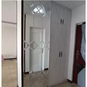آینه دکوراتیو طرح دو ردیف نیزه در 6رنگ نقره ای شامپاینی مسی طلایی دودی و صورتی خانمان مدل 338483