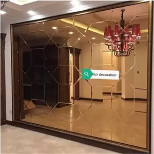 آینه دکوراتیو طرح رویال در 6رنگ نقره ای شامپاینی مسی طلایی دودی و صورتی خانمان مدل 336984