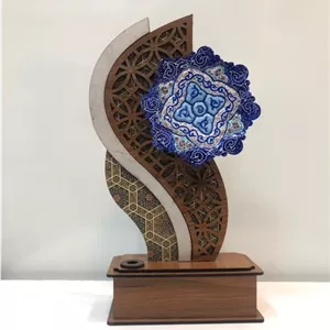 تندیس بشقاب میناکاری اصفهان خانمان مدل 338342 