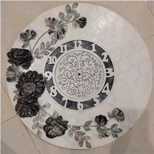 ساعت دیواری برجسته و جدید مشکی مناسب جهاز و عروس قسمت برای قطر 50اماده ارسال خانمان مدل 340644