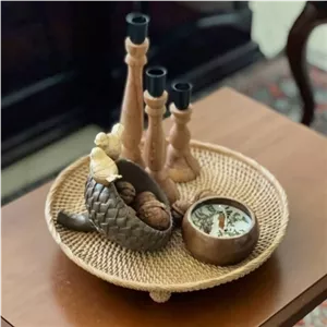 سینی مدل حصیر ی پلی استر خانمان مدل 349560