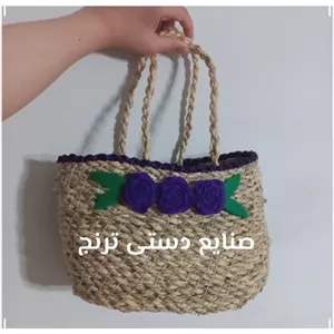 ساک حصیری.ساک .زنبیل حصیری.زنبیل.کیف حصیری .کیف .سبد پیکنیک .سبد پیکنیک حصیری خانمان مدل 345690