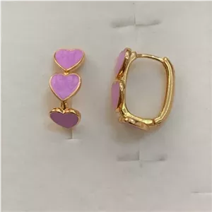گوشواره میناکاری طرح قلب ysx خانمان مدل 343887
