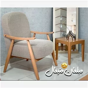 مبل راحتی آیلار مدل مینی رنگبندی مشتری طوسی سفید خانمان مدل 322548