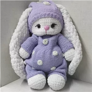 عروسک خرگوش بافتنی ـ لوسی خانمان مدل 370676