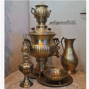 سماور برنجی ذغالی آنتیک خانمان مدل 340537